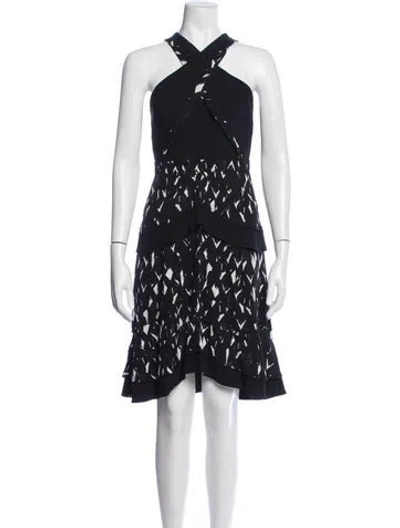 Pre-owned Proenza Schouler Silk Mini Dress In Black