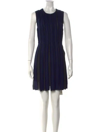 Pre-owned Proenza Schouler Silk Mini Dress In Blue