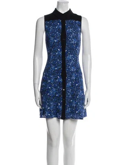 Pre-owned Proenza Schouler Silk Mini Dress In Multi