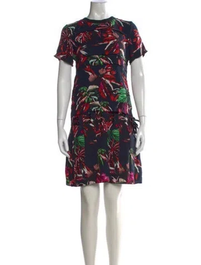 Pre-owned Proenza Schouler Silk Mini Dress In Multi
