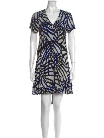 Pre-owned Proenza Schouler Silk Mini Dress In Multi
