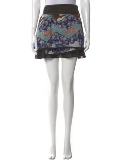 Pre-owned Proenza Schouler Silk Mini Skirt In Black
