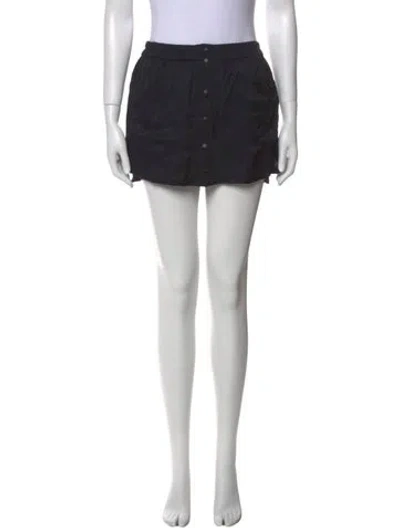 Pre-owned Proenza Schouler Silk Mini Skirt In Black