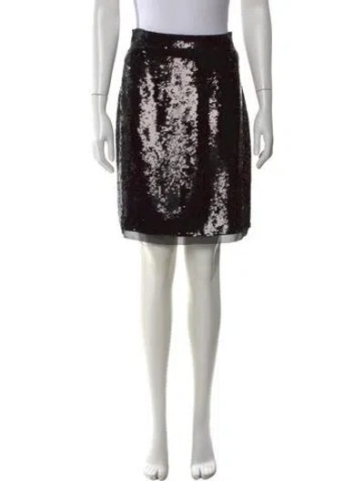 Pre-owned Proenza Schouler Silk Mini Skirt In Black