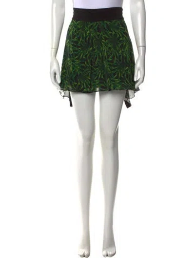 Pre-owned Proenza Schouler Silk Mini Skirt In Black