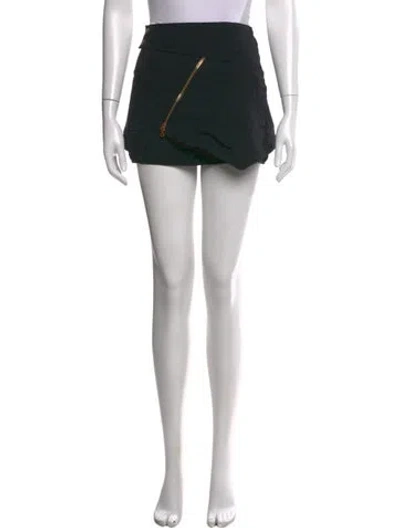 Pre-owned Proenza Schouler Silk Mini Skirt In Black