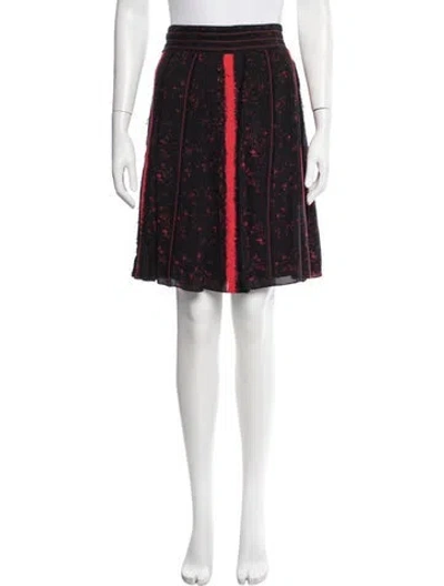 Pre-owned Proenza Schouler Silk Mini Skirt In Black