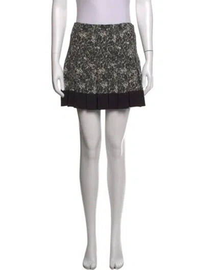 Pre-owned Proenza Schouler Silk Mini Skirt In Black/neutrals