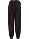 Proenza Schouler Silk Nylon Taffeta Pull On Pant In Black