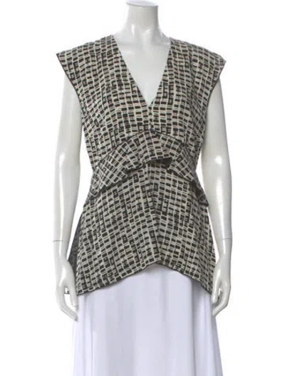 Pre-owned Proenza Schouler Silk Printed Blouse