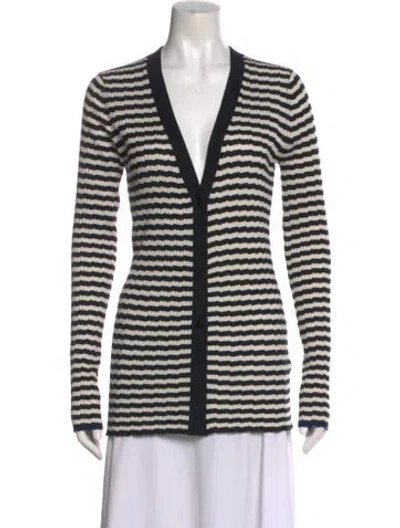 Pre-owned Proenza Schouler Silk Striped Sweater In Multi
