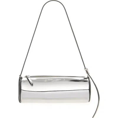 Proenza Schouler Silo Mirror Shoulder Bag In Silver