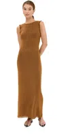 Proenza Schouler Silvia Backless Dress In Cider