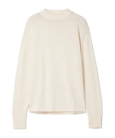 Proenza Schouler Simple Versatile Off-white Knit Sweater In Neutral