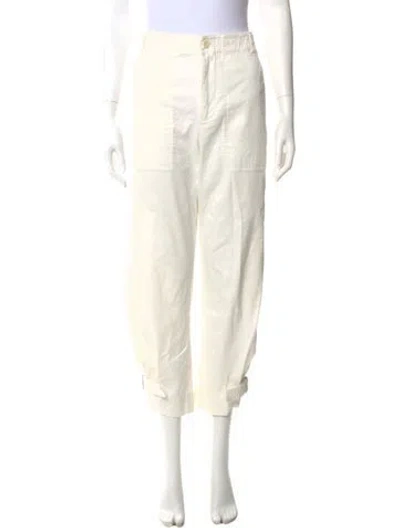 Pre-owned Proenza Schouler Skinny Leg Pants In White