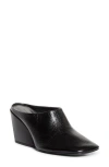 Proenza Schouler Slant Leather Mules In Black
