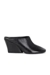 Proenza Schouler Slant Leather Mules In Black