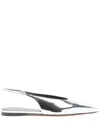 Proenza Schouler Slash Ballerina Shoes In Grey