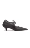 Proenza Schouler Slash Organza Pumps In Black