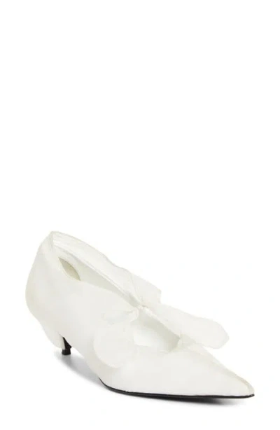 Proenza Schouler Slash Pointed Toe Pump In White