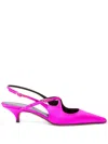 Proenza Schouler Slash Crisscross Slingback Pumps In Pink