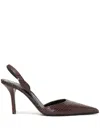 Proenza Schouler Slash Slingback Pumps In Multi