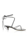 Proenza Schouler Slash Tie Leather Sandals In Black