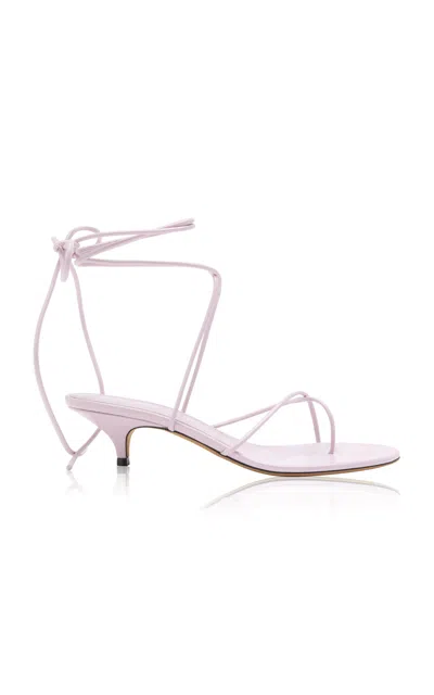 Proenza Schouler Slash Tie Leather Sandals In Purple