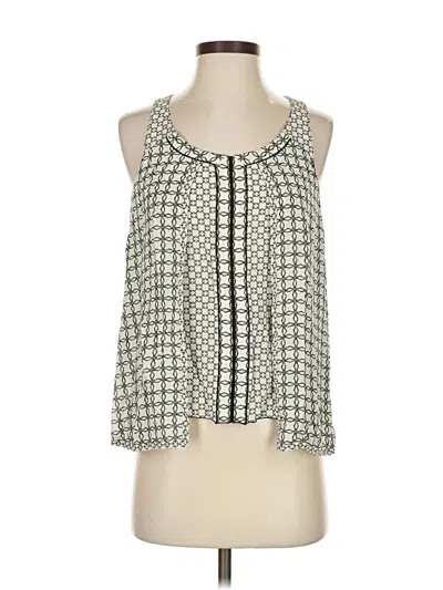 Pre-owned Proenza Schouler Sleeveless Silk Top Ivory Square Neckline Tops In White