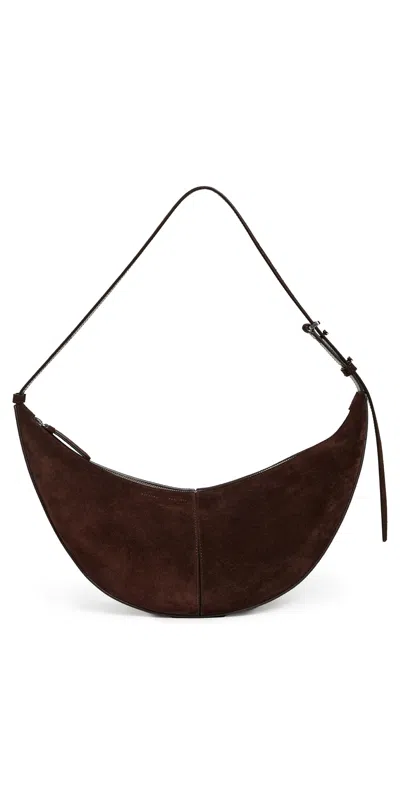 Proenza Schouler Slide Bag In Soft Suede Chocolate In Brown