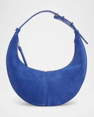 Proenza Schouler Slide Mini Suede Hobo Bag In Cobalt