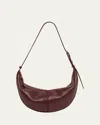 Proenza Schouler Slide Napa Leather Shoulder Bag In Dark Red