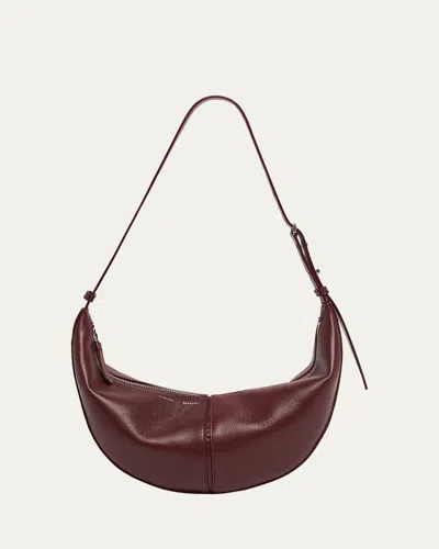 Proenza Schouler Slide Napa Leather Shoulder Bag In Dark Red