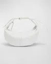 Proenza Schouler Slide Napa Leather Shoulder Bag In White
