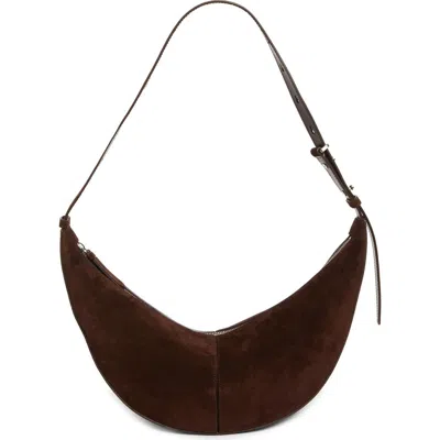 Proenza Schouler Slide Suede Hobo Bag In Brown