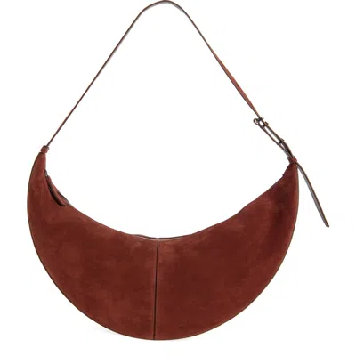 Proenza Schouler Slide Suede Hobo Bag In Brown