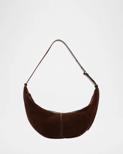 Proenza Schouler Slide Zip Suede Shoulder Bag