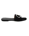 Proenza Schouler Slides In Black Suede In Black