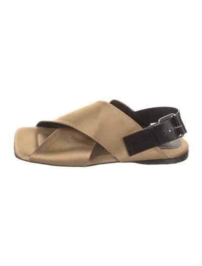 Pre-owned Proenza Schouler Slingback Sandals In Gold