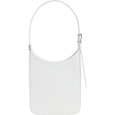 Proenza Schouler Slope Leather Shoulder Bag In Optic White 104