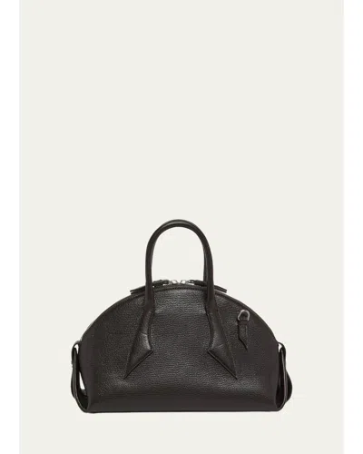 Proenza Schouler Small Leather Bowler Bag In Ebony
