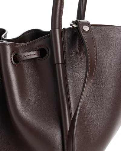 Proenza Schouler Small Ruched Leather Tote Bag In Brown