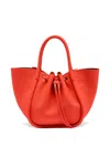 Proenza Schouler Small Ruched Tote Bag In Red