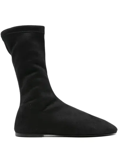 Proenza Schouler Sock-fit Calf Leather Boots In Black