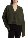 Proenza Schouler Sofia Buttoned Pocket Cardigan In Gray