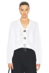 Proenza Schouler Sofia Cashmere-wool Cardigan In Off White