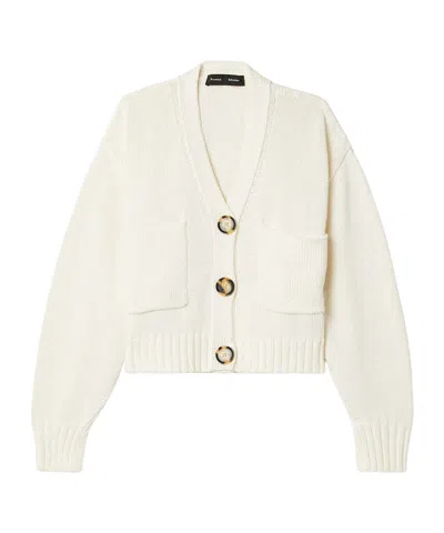 Proenza Schouler Sofia Cardigan In White