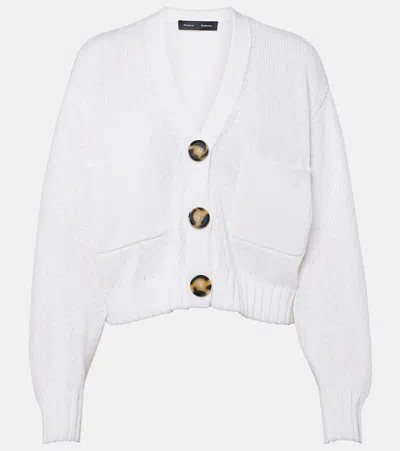 Proenza Schouler Sofia Cotton Cardigan In White