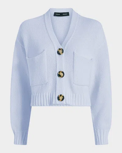 PROENZA SCHOULER SOFIA CROPPED COTTON KNIT CARDIGAN