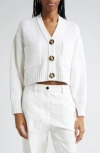 Proenza Schouler Sofia Cashmere-wool Cardigan In White